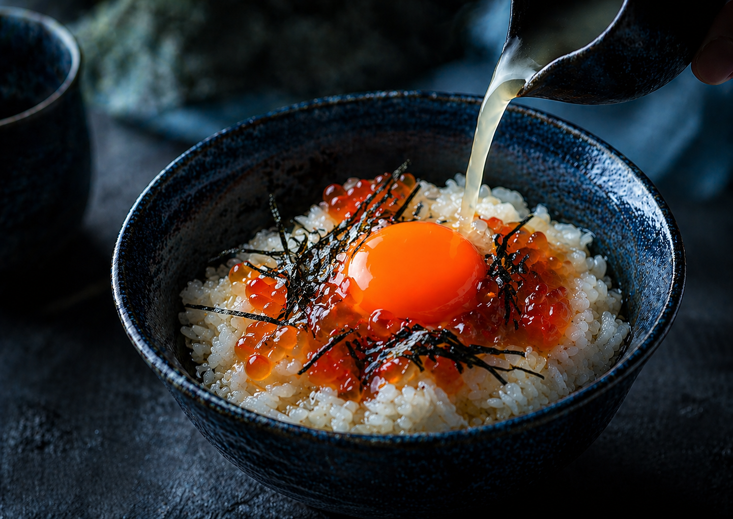 海の贅沢TKG — 海苔・いくら・白だし